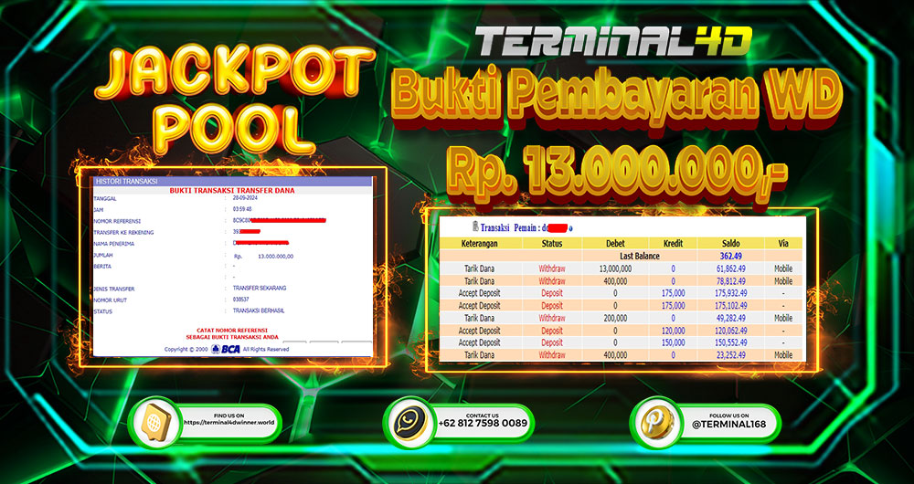 CARI LINK TERMINAL4D SUPER LOGIN HANYA DISINI – BUKTI PEMBAYARAN WD