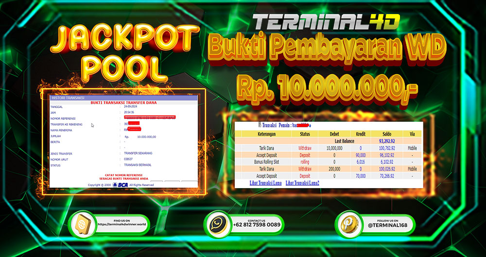 TERMINAL4D MERUPAKAN SITUS SLOT PALING GACOR DI INDONESIA – BUKTI PEMBAYARAN WD TERMINAL4D