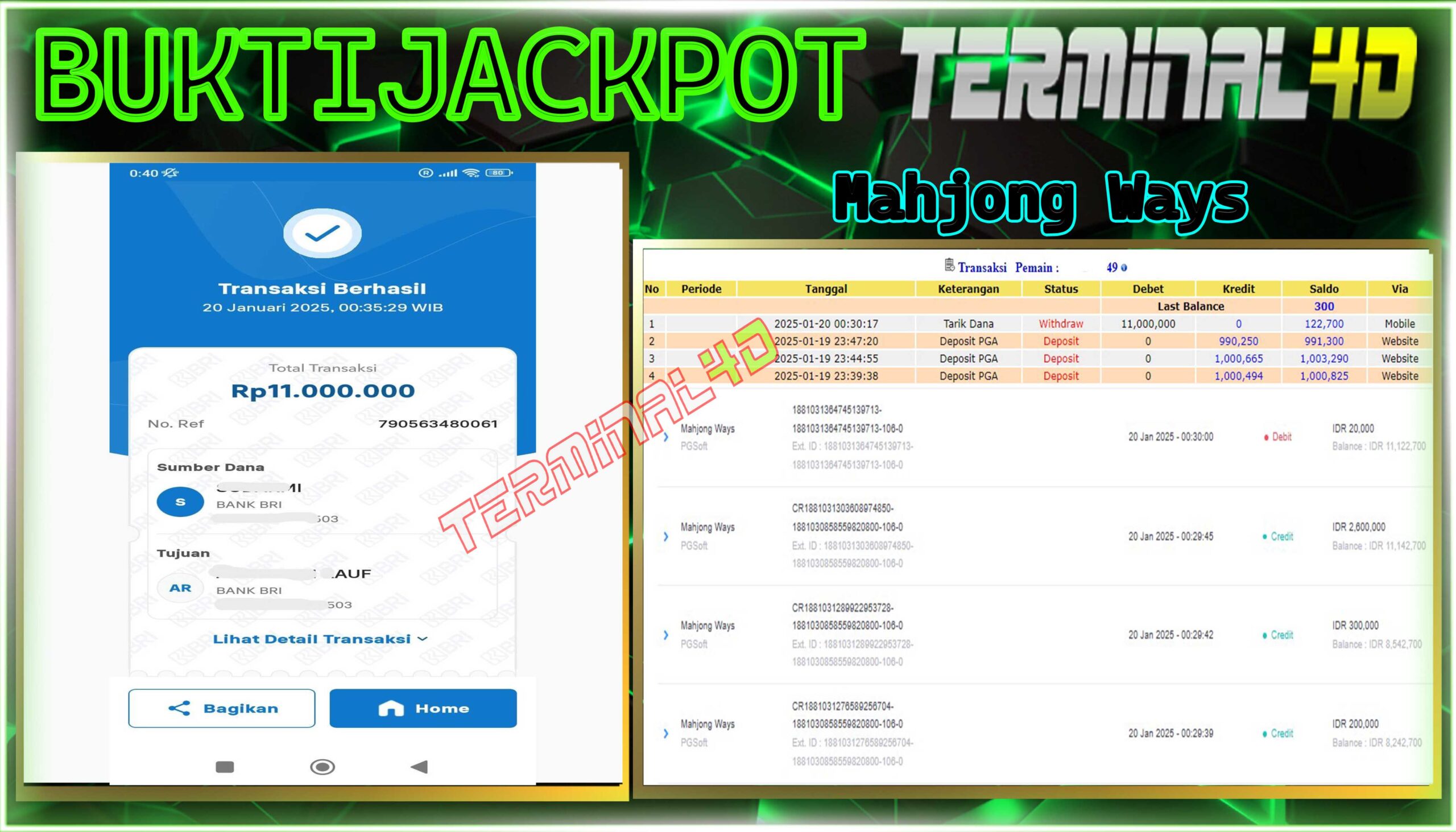 Menang Mahjong Ways Pgsoft 11jt