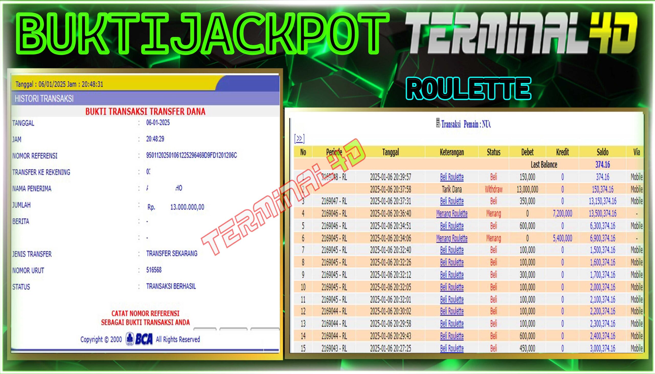 WD 13juta Live Casino Roulette